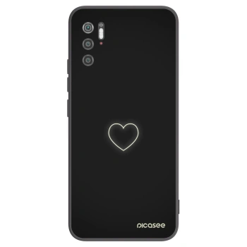 Picasee husă neagră din silicon pentru Xiaomi Poco M3 Pro 5G - Heart