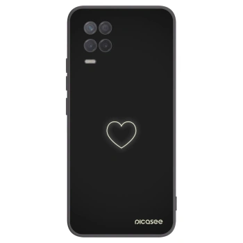 Picasee husă neagră din silicon pentru Realme 8 5G - Heart