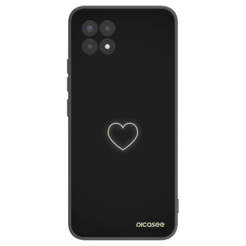Picasee husă neagră din silicon pentru Realme 8i - Heart