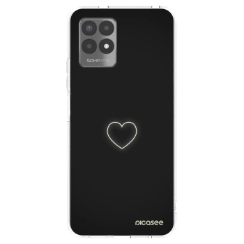 Picasee husă transparentă din silicon pentru Realme 8i - Heart