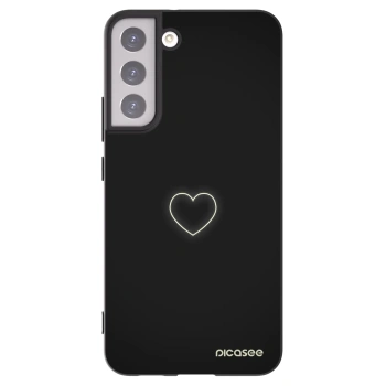Picasee husă neagră din silicon pentru Samsung Galaxy S22+ 5G - Heart