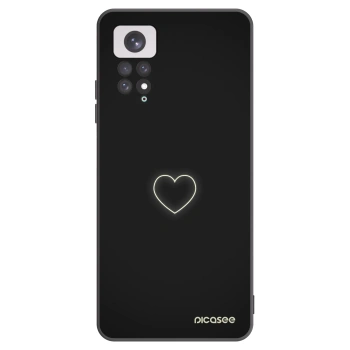 Picasee husă neagră din silicon pentru Xiaomi Redmi Note 11 - Heart