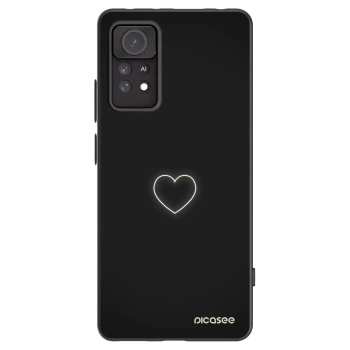 Picasee husă neagră din silicon pentru Xiaomi Redmi Note 11 Pro 5G - Heart
