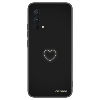 Picasee husă neagră din silicon pentru Realme GT Master Edition 5G - Heart