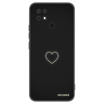Picasee husă neagră din silicon pentru Xiaomi Redmi 10C - Heart