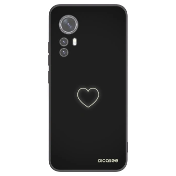 Picasee husă neagră din silicon pentru Xiaomi 12X - Heart