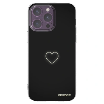 Picasee husă transparentă din silicon pentru Apple iPhone 14 Pro Max - Heart