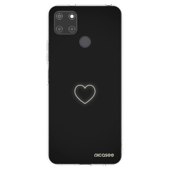 Picasee husă transparentă din silicon pentru Realme C21Y - Heart