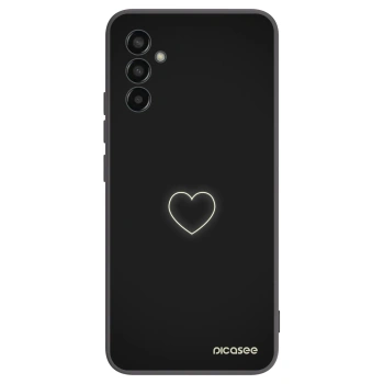 Picasee husă neagră din silicon pentru Samsung Galaxy M13 M135F - Heart