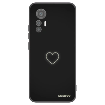 Picasee husă neagră din silicon pentru Xiaomi 12 Lite - Heart