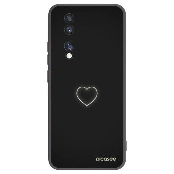 Picasee husă neagră din silicon pentru Honor 70 - Heart