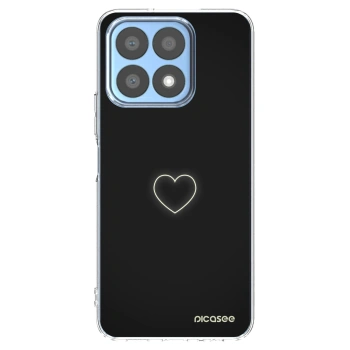 Picasee husă transparentă din silicon pentru Honor X8a - Heart