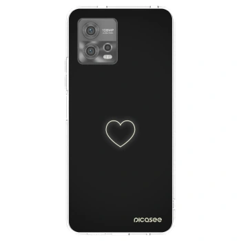 Picasee husă transparentă din silicon pentru Motorola Moto G72 - Heart