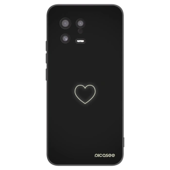 Picasee husă neagră din silicon pentru Xiaomi 13 - Heart