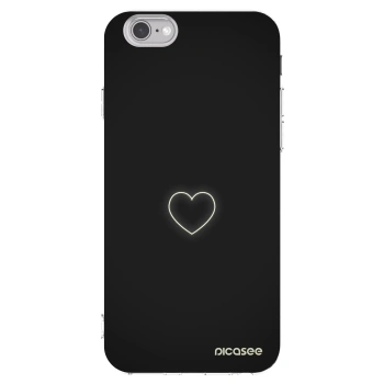Picasee husă transparentă din silicon pentru Apple iPhone 6/6S - Heart