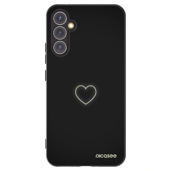 Picasee husă neagră din silicon pentru Samsung Galaxy A34 5G A346B - Heart