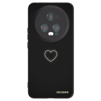 Picasee husă neagră din silicon pentru Honor Magic5 Pro - Heart