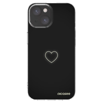 Picasee husă transparentă din silicon pentru Apple iPhone 15 - Heart