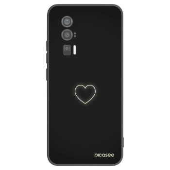 Picasee husă neagră din silicon pentru Xiaomi Poco F5 Pro 5G - Heart