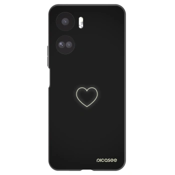 Picasee husă neagră din silicon pentru Honor 90 Lite 5G - Heart