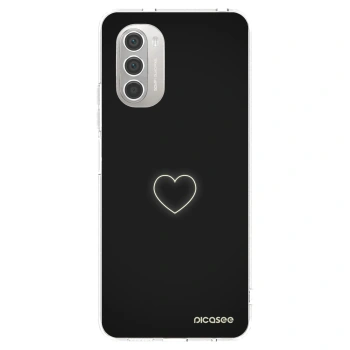 Picasee husă transparentă din silicon pentru Motorola Moto G51 - Heart