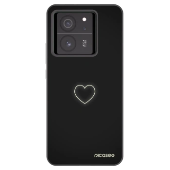 Picasee husă neagră din silicon pentru Xiaomi 13T - Heart
