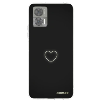 Picasee husă transparentă din silicon pentru Motorola Edge 30 Neo - Heart
