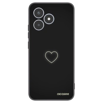 Picasee husă neagră din silicon pentru Realme C53 - Heart