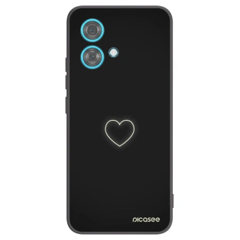Picasee husă neagră din silicon pentru Motorola Edge 40 Neo - Heart