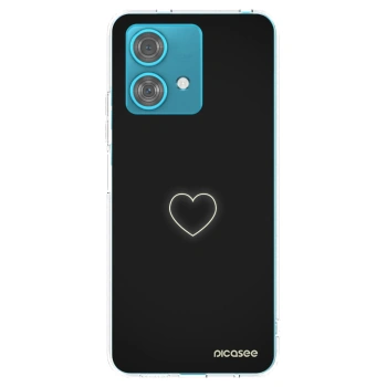 Picasee husă transparentă din silicon pentru Motorola Edge 40 Neo - Heart
