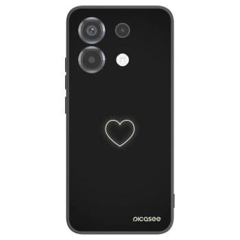 Picasee husă neagră din silicon pentru Xiaomi Poco X6 - Heart