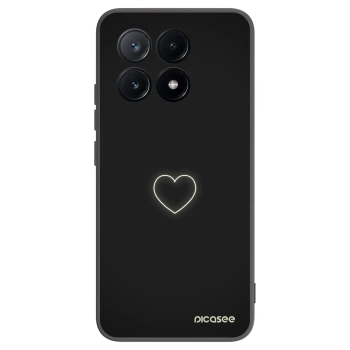 Picasee husă neagră din silicon pentru Xiaomi Poco X6 Pro - Heart
