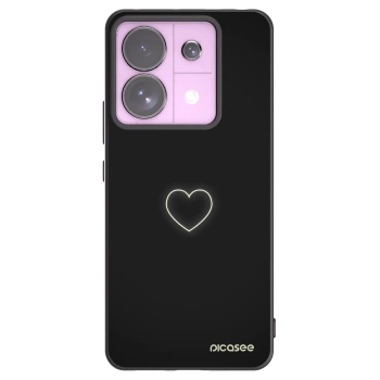 Picasee husă neagră din silicon pentru Xiaomi Redmi Note 13 Pro 5G - Heart