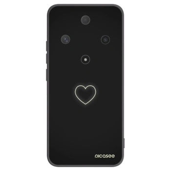 Picasee husă neagră din silicon pentru Honor Magic6 Lite 5G - Heart