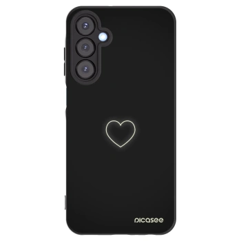 Picasee husă neagră din silicon pentru Samsung Galaxy A25 A256B 5G - Heart
