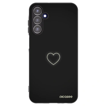 Picasee husă neagră din silicon pentru Samsung Galaxy A15 A156B 5G - Heart