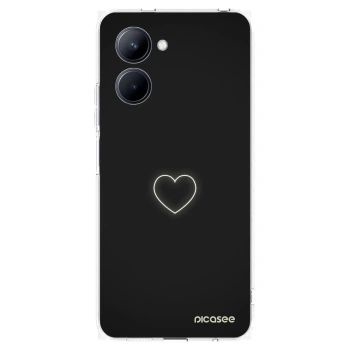 Picasee husă transparentă din silicon pentru Realme C33 (2023) - Heart