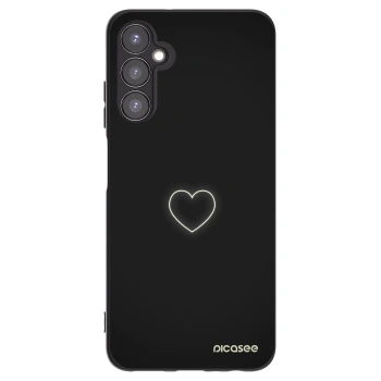 Picasee husă neagră din silicon pentru Samsung Galaxy A05s A057G - Heart