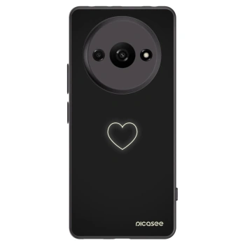 Picasee husă neagră din silicon pentru Xiaomi Redmi A3 - Heart
