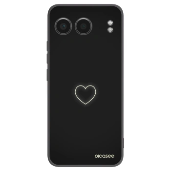 Picasee husă neagră din silicon pentru OnePlus Nord 4 - Heart