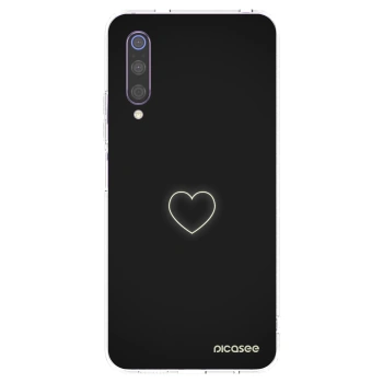 Picasee husă transparentă din silicon pentru Xiaomi Mi 9 - Heart