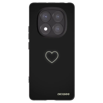 Picasee husă neagră din silicon pentru Xiaomi Redmi Note 14 Pro+ 5G - Heart