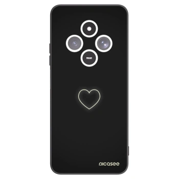 Picasee husă neagră din silicon pentru Xiaomi Redmi 14C - Heart