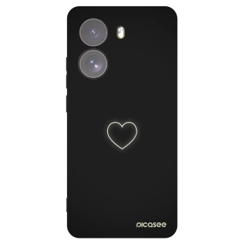 Picasee husă neagră din silicon pentru Xiaomi Poco X7 - Heart
