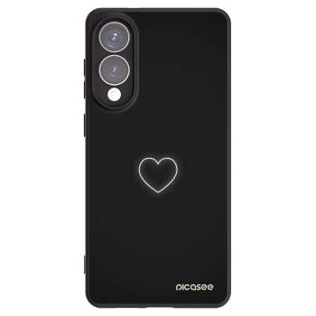 Picasee husă neagră din silicon pentru Samsung Galaxy S25 Edge 5G - Heart