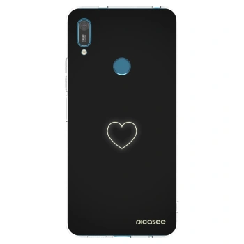Picasee husă transparentă din silicon pentru Huawei Y7 2019 - Heart