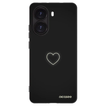 Picasee husă neagră din silicon pentru Xiaomi Poco X7 Pro 5G - Heart