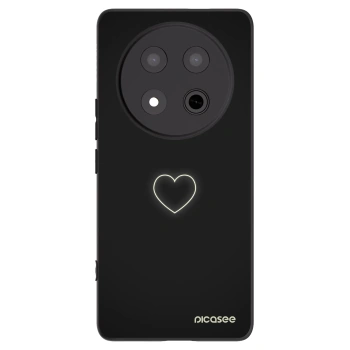 Picasee husă neagră din silicon pentru Honor Magic7 Lite 5G - Heart