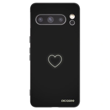 Picasee husă neagră din silicon pentru Google Pixel 8 Pro - Heart