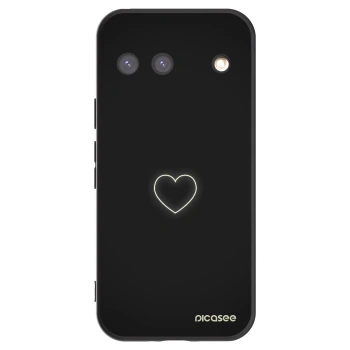 Picasee husă neagră din silicon pentru Google Pixel 9 - Heart